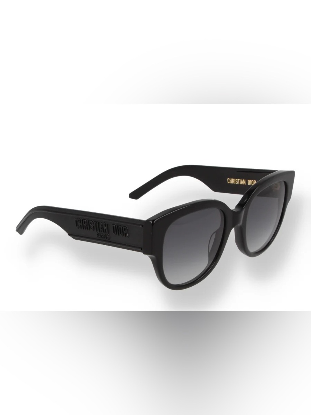Dior Black Sunglasses with Gray Gradient Lenses